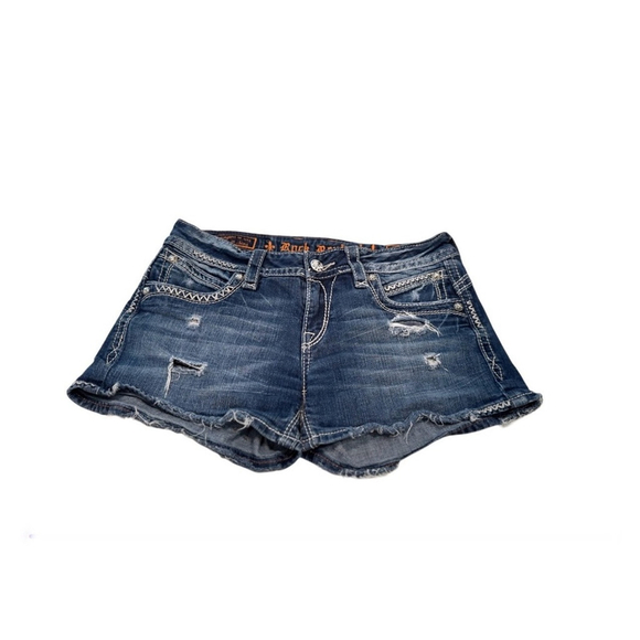 Rock Revival by Buckle Women’s Style Becky Denim Shorts Size 31 - Picture 3 of 10